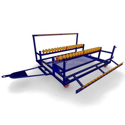 trolley for transporting parts