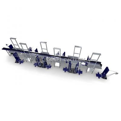 Assembly line with lift