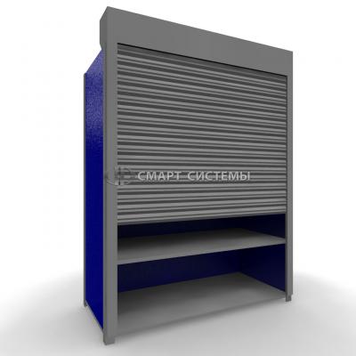 Cabinet with roller shutters